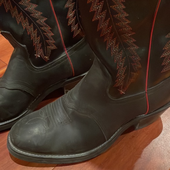 TEXAS LEATHER COWBOY BOOTS - Picture 3 of 10